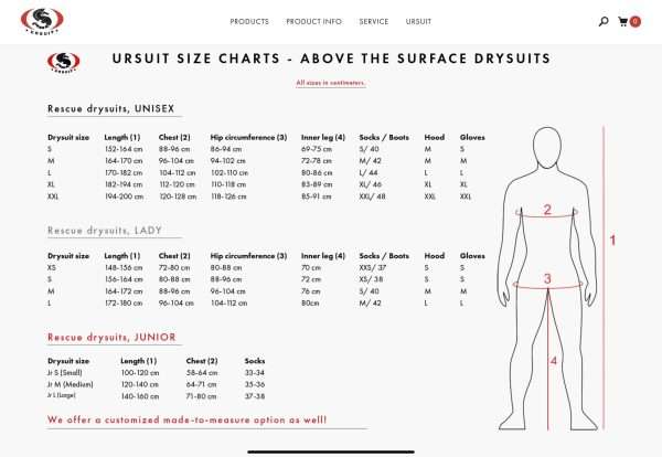 Ursuit AWS punainen 4-Tex, Aktiv vannsport drakt - Bilde 2